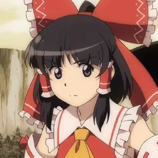 Telegram sticker 🀄 Reimu by @mikuStcikers