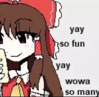 Telegram sticker 🀄 Reimu by @mikuStcikers