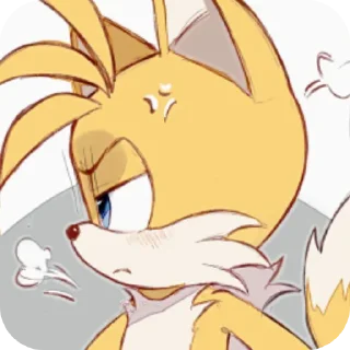 Telegram stiker 😤 Tailss 3🦊 @S_a_d_M_a_y_Artisan9