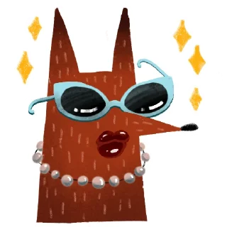 Telegram sticker ✨ Лисичка Изольда | @rsvt_art