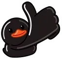 Sticker 👍 Black Duck :: @stickers_chaos