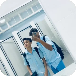 Sticker 🫥 budak stim” barang