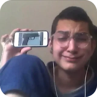 Telegram sticker 🤳 Jana is mentally ill