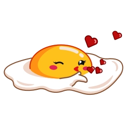 Телеграм стикер 😘 Egg Yolk