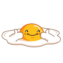 Телеграм стикер 👍 Egg Yolk