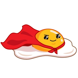 Телеграм стикер 🦸‍♀️ Egg Yolk