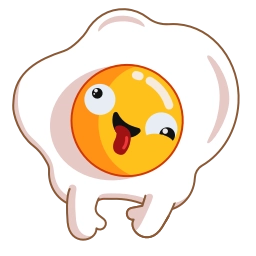 Телеграм стикер 🤪 Egg Yolk