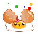 Video sticker 🥳 Egg Yolk