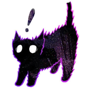 Telegram sticker 🐈‍⬛ Лучшие стикеры: @stickers458