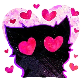 Telegram sticker 🐈‍⬛ Лучшие стикеры: @stickers458