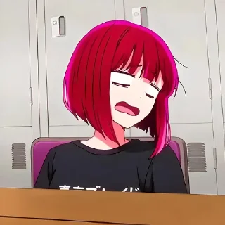 Telegram sticker 😫 Кана арима @anime_stickerr