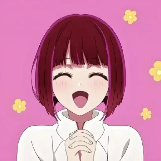 Telegram sticker 😁 Кана арима @anime_stickerr