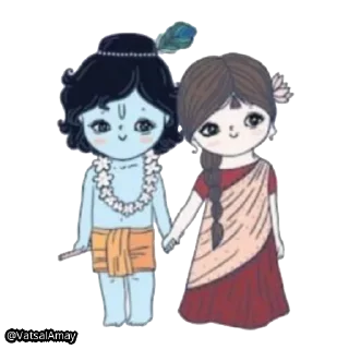 Telegram sticker 😫 Krishna Consciousness 🔥💕 @VatsalAmay