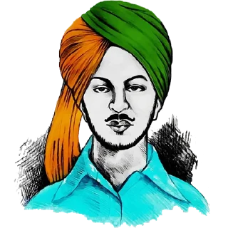 Telegram sticker 🇮🇳 Bhagat Singh @PunjabiSticker