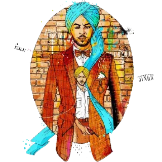 Telegram sticker 🇮🇳 Bhagat Singh @PunjabiSticker