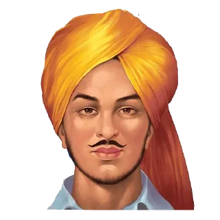 Telegram sticker 🇮🇳 Bhagat Singh @PunjabiSticker