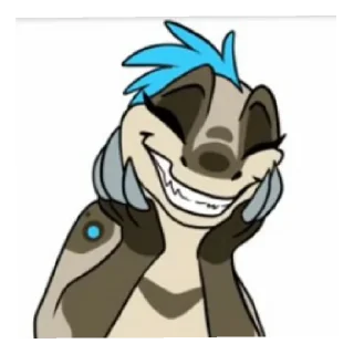 Telegram sticker 😄 Стейлор как фан Насти:>