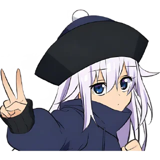 Video sticker ✌️ Китаянка @Nyasticks