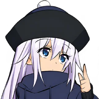 Telegram sticker 👆 Китаянка @Nyasticks