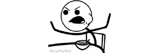 Telegram sticker 😩 Trollface @MYpl4ylist