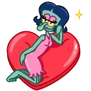Telegram sticker ❤️ Squidward & Squilvia