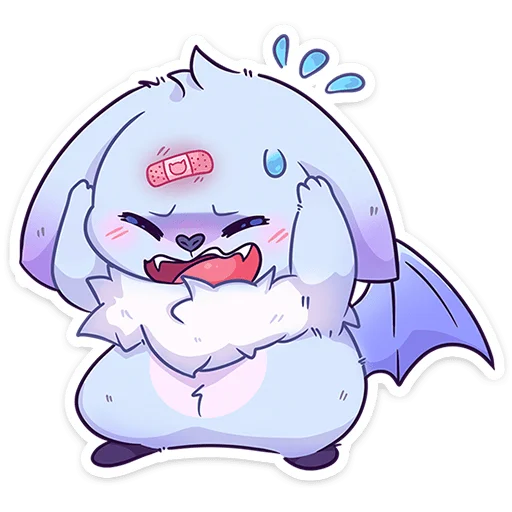 Telegram sticker 😨 Фин • @TgSticker