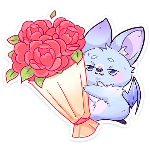 Telegram sticker 💐 Фин • @TgSticker