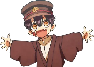 Телеграм стикер 👐 Jibaku Shounen Hanako-kun