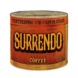 Telegram sticker ☕️ vintage postcard