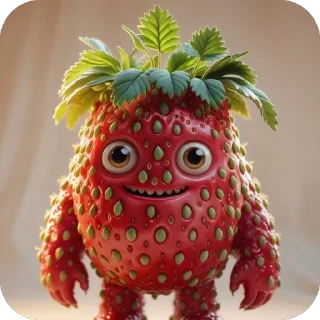 Telegram stiker 🫥 Клубнички