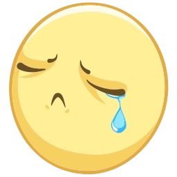 Sticker 😢 Смайлы @emojivk
