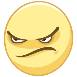 Sticker 😠 Смайлы @emojivk