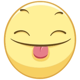 Sticker 😋 Смайлы @emojivk