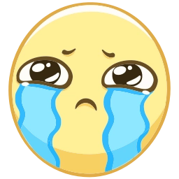 Sticker 😭 Смайлы @emojivk