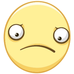 Sticker 😟 Смайлы @emojivk