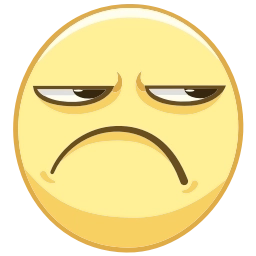 Sticker 🙁 Смайлы @emojivk