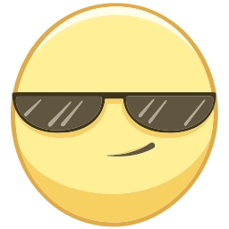 Sticker 😎 Смайлы @emojivk