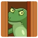 Telegram sticker 🤨 Concerned Froge