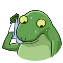 Telegram sticker 😥 Concerned Froge