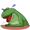 Telegram sticker 😂 Concerned Froge
