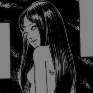 Telegram sticker 🖤 Tomie