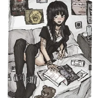 Телеграм стикер 📖 2005  @hoesbetrippinn
