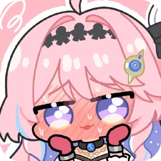 Telegram sticker ❤ Denia One Love! Chibi! :: By @Zxc_Scary