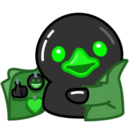 Телеграм стикер 🤭 Toxic Duck