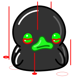 Телеграм стикер 😢 Toxic Duck