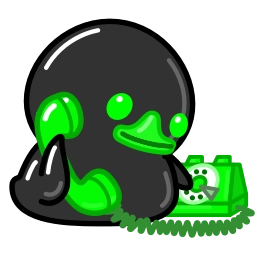 Телеграм стикер ☎️ Toxic Duck