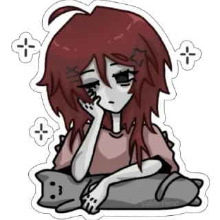 Telegram sticker 🌙 Регрет / тгк: @yukivisleep ♡
