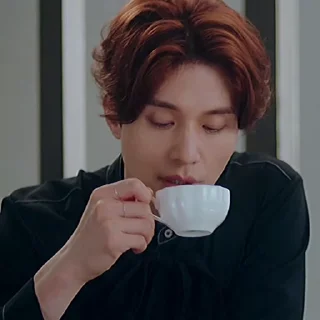Telegram sticker ☕️ lee yeon; by @wookiecom :: @fStikBot