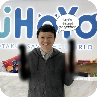 Телеграм стикер 🧥 GayShit Impact • @sticbot