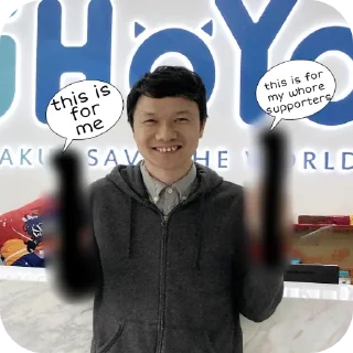 Телеграм стикер 🧥 GayShit Impact • @sticbot